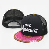 Trendy flat brimmed hat fall and winter cartoon difuzed