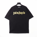 Palm Angels T Shirts Mechanical Bear Arrow Print T-shirt Short Sleeve