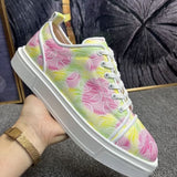 Louboutin-style red bottom shoes european station exportcl men's shoes rivet sneakers trendyflats breathable willow couple style casual european goods