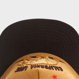 Trendy flat brimmed hat suede cartoon bear