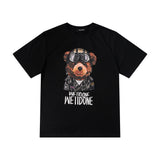 We11 Done T Shirt Sunglasses Bear Pattern Men's and Women's Same Casual