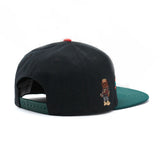 Trendy flat brimmed hat letterbiggieembroider adjustable