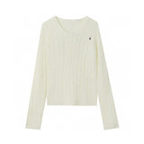 Ralph Lauren Knitted sweaters RL logo embroidered V-neck knitted sweater