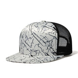 Trendy flat brimmed hat spring summer breathable sunshade