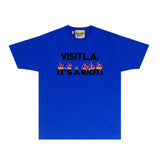 Gallery Dept T Shirt Retro Printed Loose Short-Sleeved Shirt