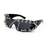 Trendy punk glasses retro