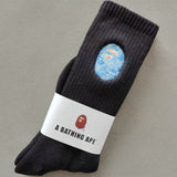 Bape Socks Male Female Medium Tall Tube