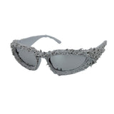 Trendy punk glasses dark and weird