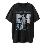 Marilyn Manson T Shirt Heavy Weight Retro Short Sleeve Vintage Tee
