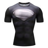 Marvel T Shirt Tight Men's Sports Fitness 3D Men's Clothing