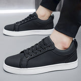 Louboutin-style red bottom shoes menclletter breathable sneakers all year roundcasual shoes casual plain fashiontrendy sneakers fleece-lined shoes