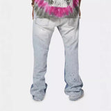 Gallery Dept Jeans hand-painted splash ink paint point matching denim trousers