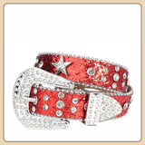 Hip-hop punk rhinestone belt kidsy2k five-pointed star decoration