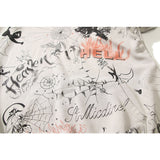 Kanye West Sunday Service Hoodie Graffiti Angel Vintage Make Old Ripped Terry Hoodie