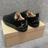 Louboutin-style red bottom shoes european station cl electric embroidery rivets red bottom sneakers easiest for matchtrendycouple style casual shoes guangdong
