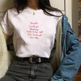 Stranger Things T Shirt Printed Polyester Crew Neck Women's T-shirt