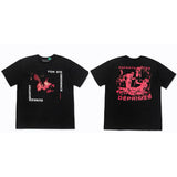 ERD T Shirts Short Sleeve Retro Slogan T-shirt Cotton