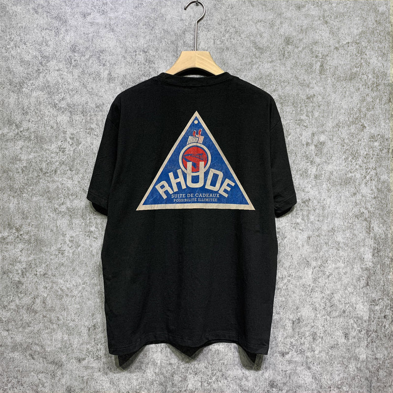 Rhude T Shirts Printed Trendy Pure Cotton