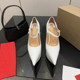 Louboutin-style red bottom shoes clcm high heels fashion model catwalk curved heels women's petites pointed toe waterproof platform red