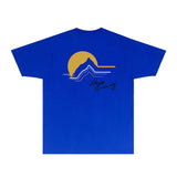 Rhude T Shirts Printed Trendy Pure Cotton