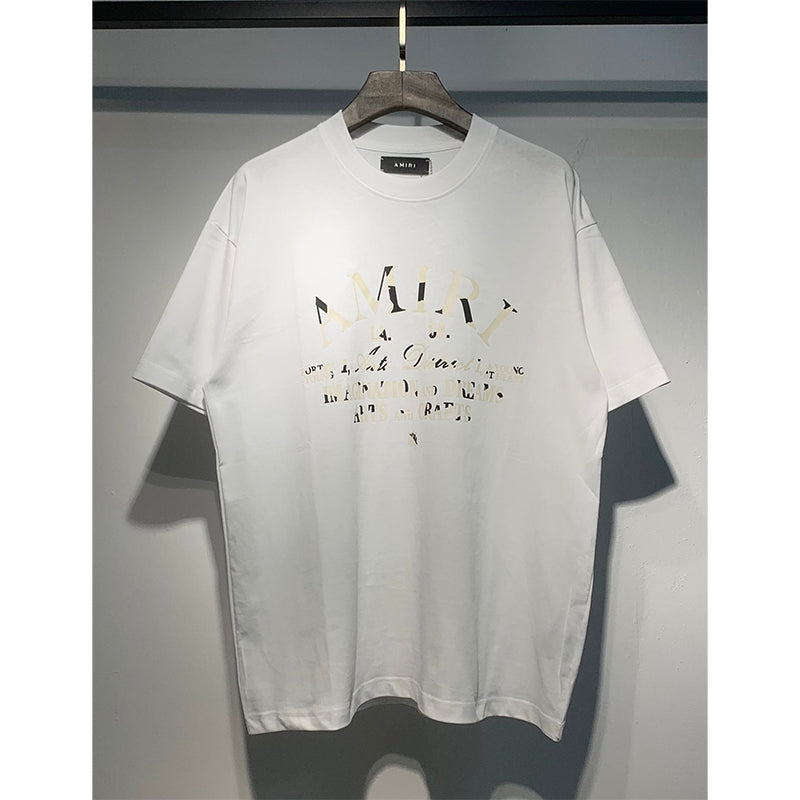 Amiri T Shirts Fashion Print Couple High Street