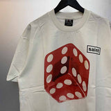 SAINT MICHAEL Vintage T Shirt 23SS CIRCLE 666 Red Dice Short Sleeve