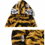 Bathing Ape Hoodie Embroidered Tiger Camo Tiger Hooded Cardigan Shark Sweater Jacket