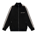 Palm Angels Sweatshirts Suit Striped Color Matching Sports Suit Loose Casual Suit