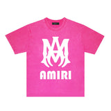 Amiri Washed Distressed T Shirt Printed Trendy Pure Cotton