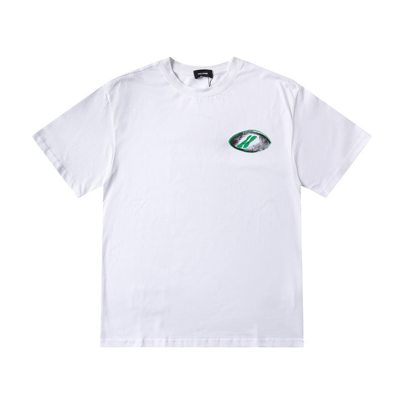 We11 Done T Shirts We11done Logo Green Label Bear Print Summer Casual Men and Women Same Style