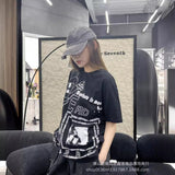 ERD T Shirts Summer Comic Print Short Sleeve