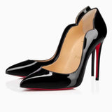 Louboutin-style red bottom shoes exportcl red bottom pointed toe stiletto high heels women's patent leather flatsfashionsexyv mouth style flats