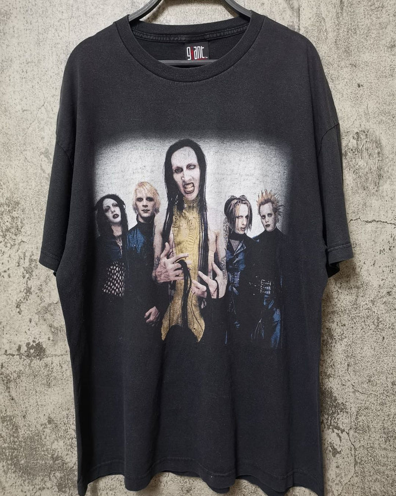 Marilyn Manson T Shirt Heavy Vintage Short Sleeve T-shirt Male and Female Large Size