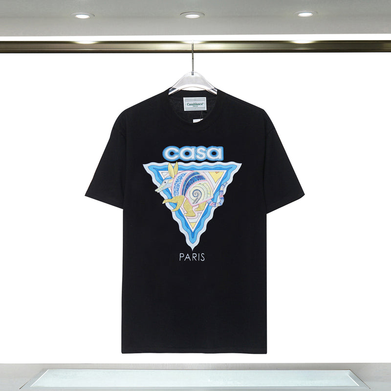 Casablanca T Shirts Spring Summer CASA Sea Fish Alphabet Starry Sky