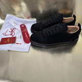 Louboutin-style red bottom shoes european station clmen sneakers men's shoes low-top shoes casualfashion red bottom shoes trendyexporteasiest for match