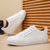 Louboutin-style red bottom shoes mencl red bottom embroidercasual shoes young man sneakers fashiontrendyexport business leather shoes white shoes