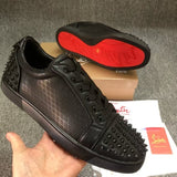 Louboutin-style red bottom shoes european station cl electric embroidery rivets red bottom sneakers easiest for matchtrendycouple style casual shoes guangdong