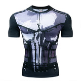 Marvel T Shirt Tight Men's Sports Fitness 3D Men's Clothing
