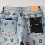 Purple Brand Denim Shorts High Street Blue Print