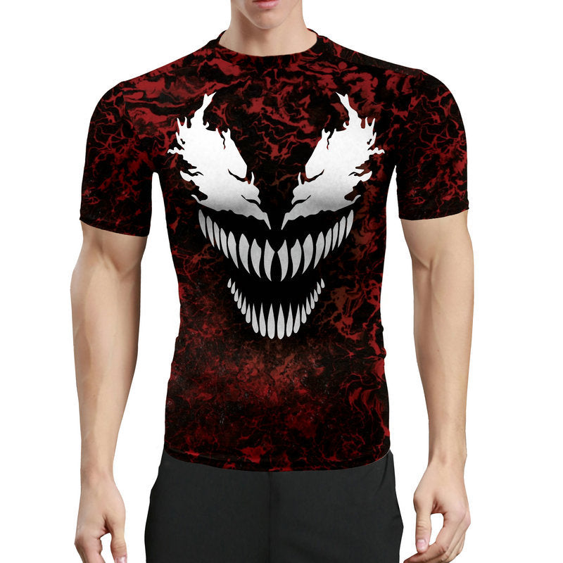 Marvel T Shirt 3D Printed Marvel Venom Sports Casual Clothes Men's Summer