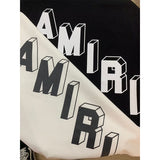 Amiri T Shirts Fashion Print Couple High Street