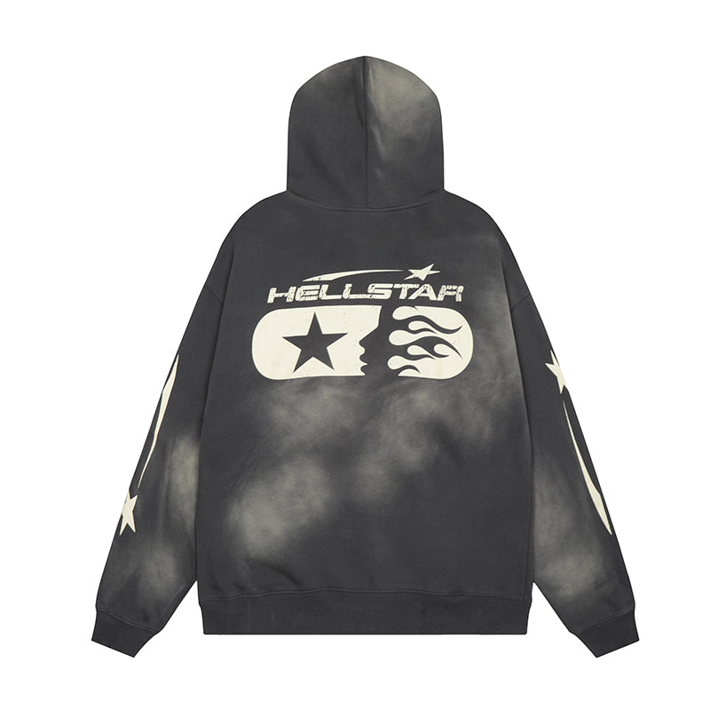 HS Hoodie Retro Printed Loose Autumn and winter