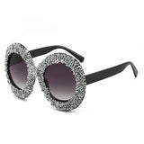 Trendy punk glasses oval