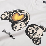 Palm Angels T Shirts Angel Broken Head Heart Printing Short Sleeve T-shirt Men's Loose