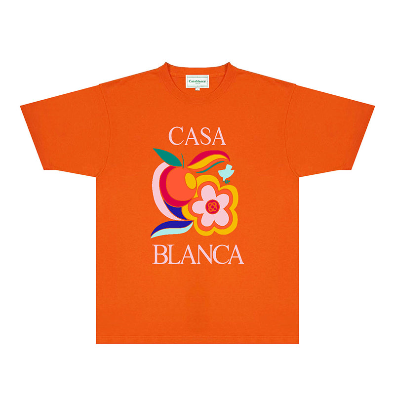 Casablanca T Shirts Fashion Print Street