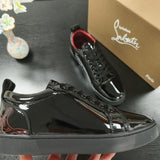 Louboutin-style red bottom shoes guangzhou classycl red bottom shoes men's shoes red black patent leather mencasual bright panel shoes fashion business shoes accessible luxury