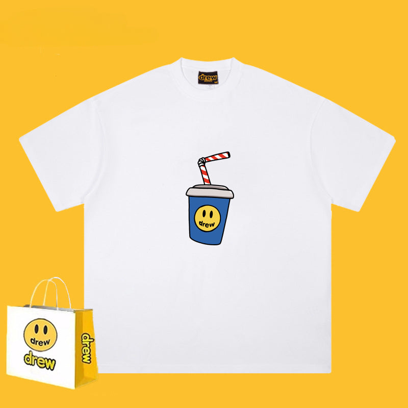 Drew T Shirts Short Sleeve Cola Loose Men