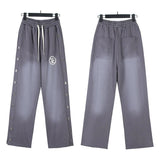HS Hoodie & Pants Vintage Washed Old Hooded Sweater Hoodie