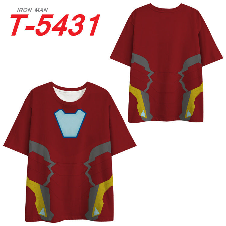 Marvel T Shirt T-shirt Printed Shirt Short Sleeve Loose Half Sleeve Undershirt