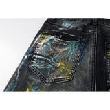 Purple Brand Jeans Pure Cotton High Street Trend #9078